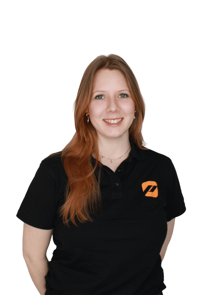 Freigestelltes Porträt von Celine Jensen aus dem Marketing bei priomold